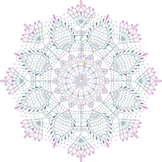 ​Вязаный цветок