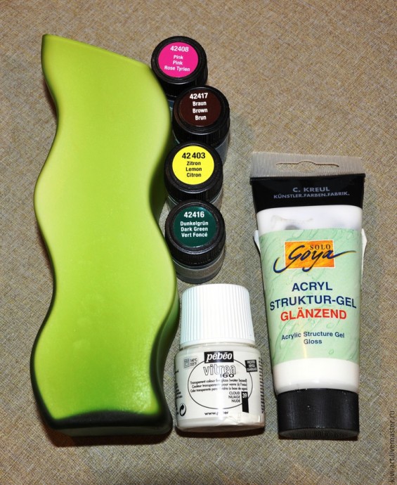 ​Декорирование вазы в стиле модерн: часть 1