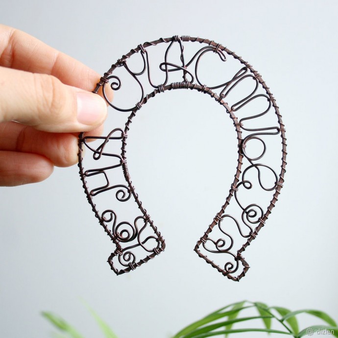 Подкова на стену: мастер-класс в технике wire wrap, часть 2