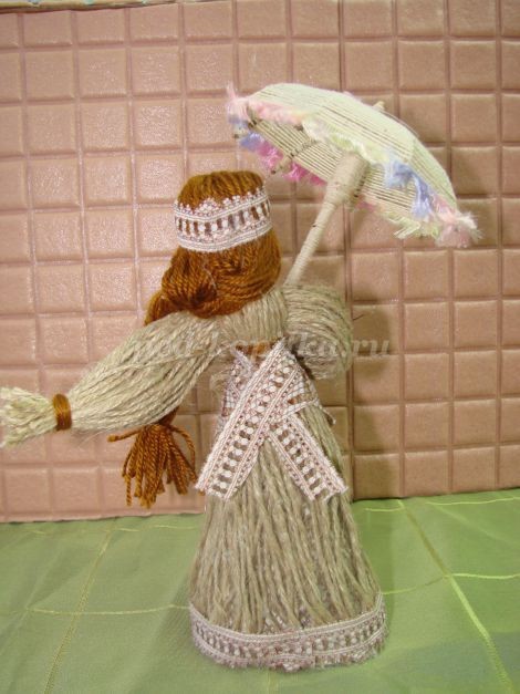 ​Сувенирная кукла из шпагата: часть 2