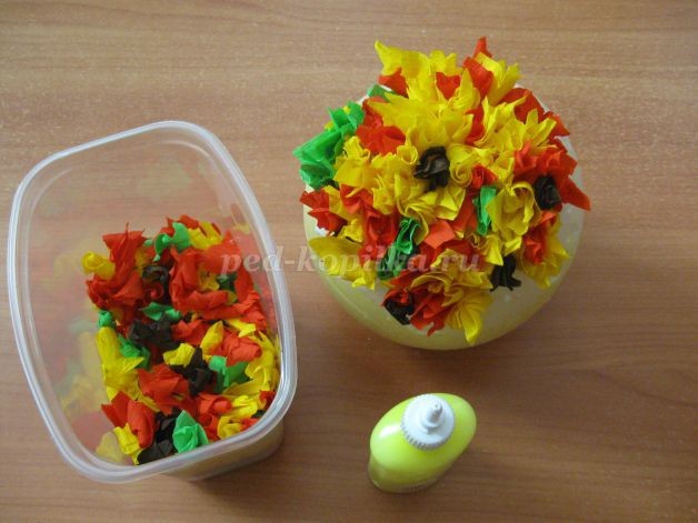 Топиарий из гофрированной бумаги: часть 1