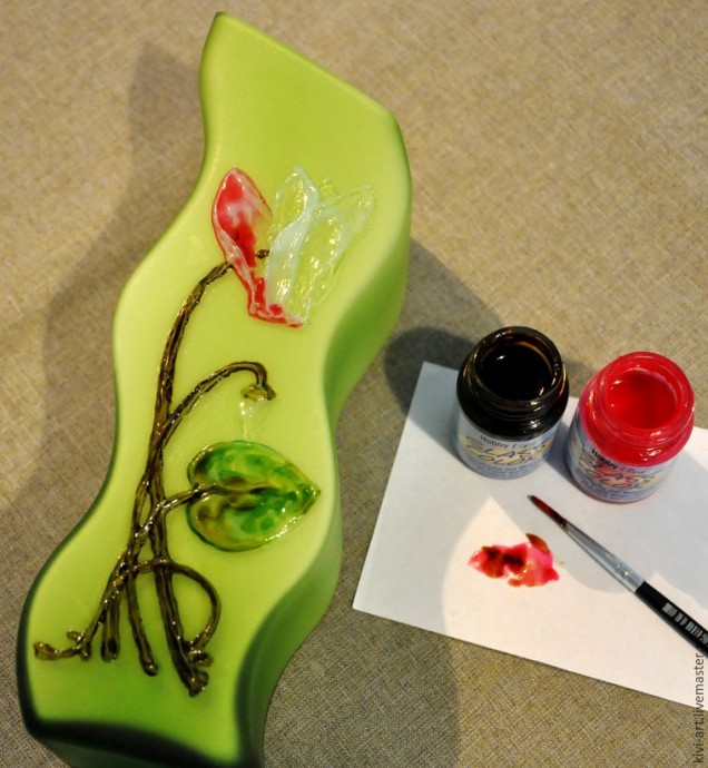 ​Декорирование вазы в стиле модерн: часть 3