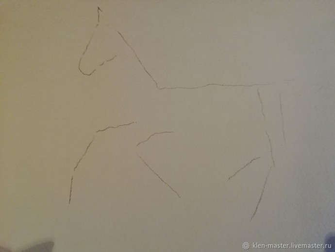Рисуем акварелью лошадь