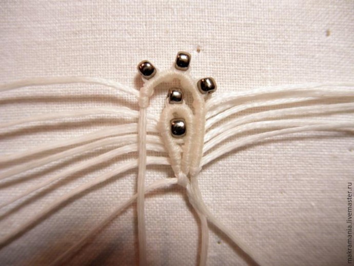 Плетем серьги в технике микро-макраме: часть 2