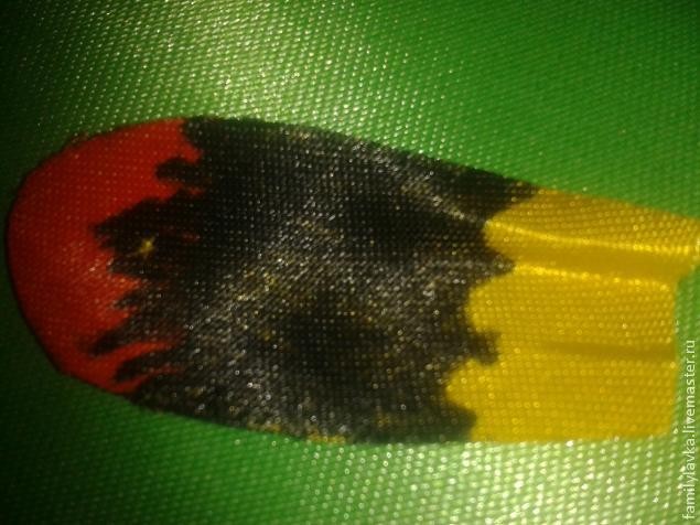 Спараксис "Властелин огня" из атласной ленты своими руками: часть 2