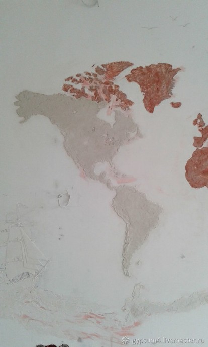 Изготавливаем барельеф "Карта"