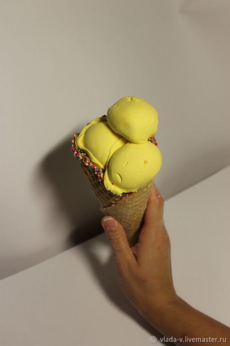 ​Создаём не тающее мороженное для фотосессии: часть 3