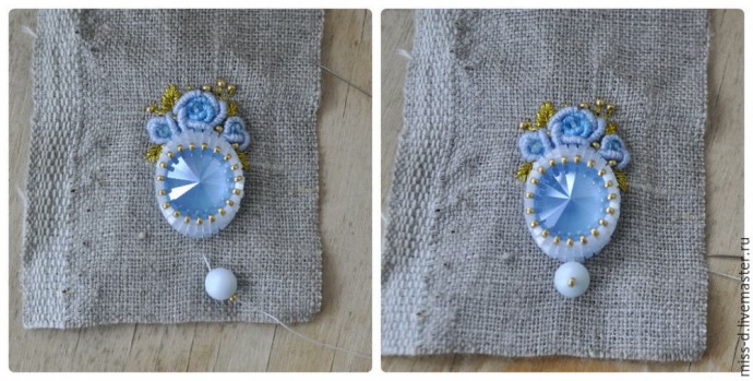 Создаем серьги «Розы Рококо» с c кристаллами Swarovski: часть 1