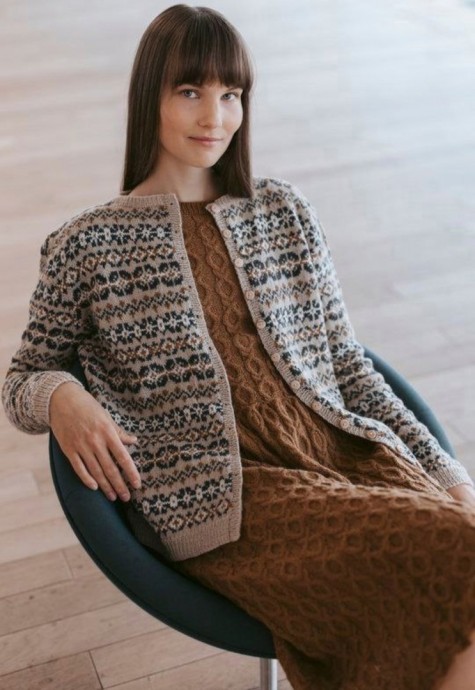 ​Кардиган "Фредерика" спицами