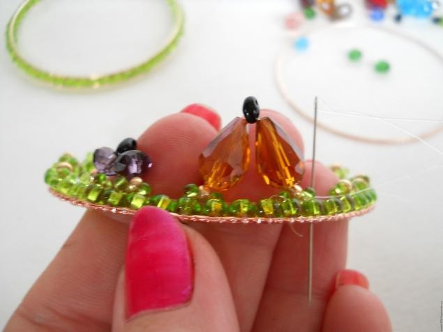 Ажурный браслет "Бабочки": часть 4