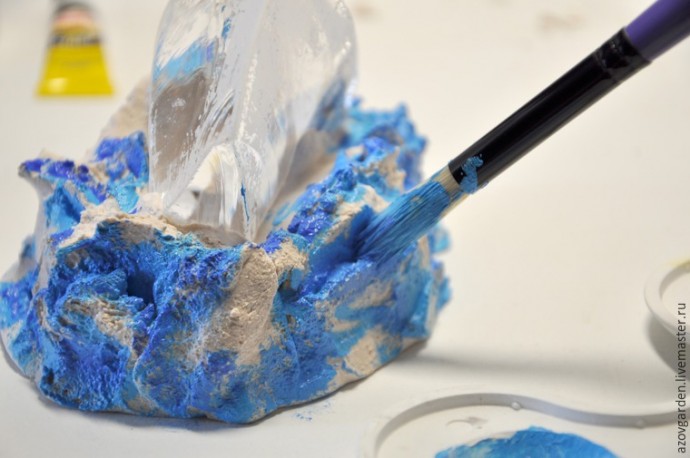 Создаём интерьерную статуэтку из стекла и гипса "Айсберг": часть 2 Создаём интерьерную статуэтку из стекла и гипса "Айсберг": часть 2