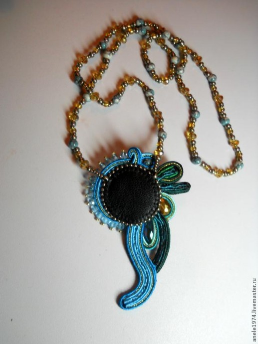 ​Мастер-класс по созданию сутажного кулона "Весенний букетик": часть 6