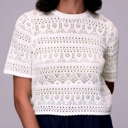 ​Осенний топ спицами