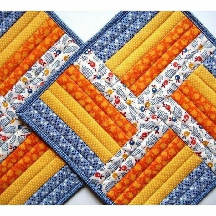 ​Подушки и прихватки в технике пэчворк