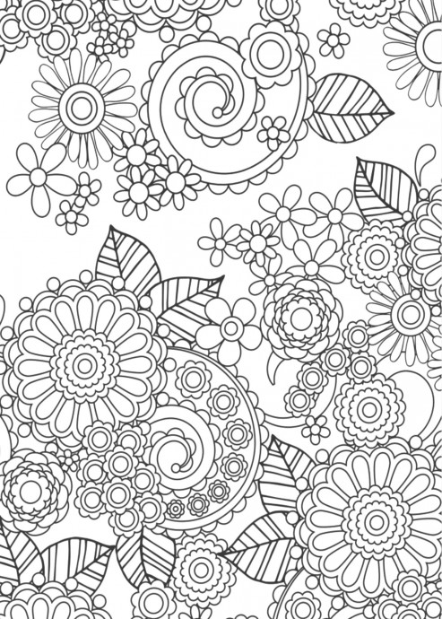 ​Раскраска-антистресс "Цветы"