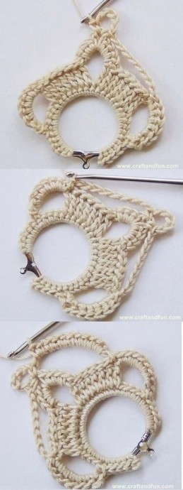 Вяжем крючком сережки Вяжем крючком сережки