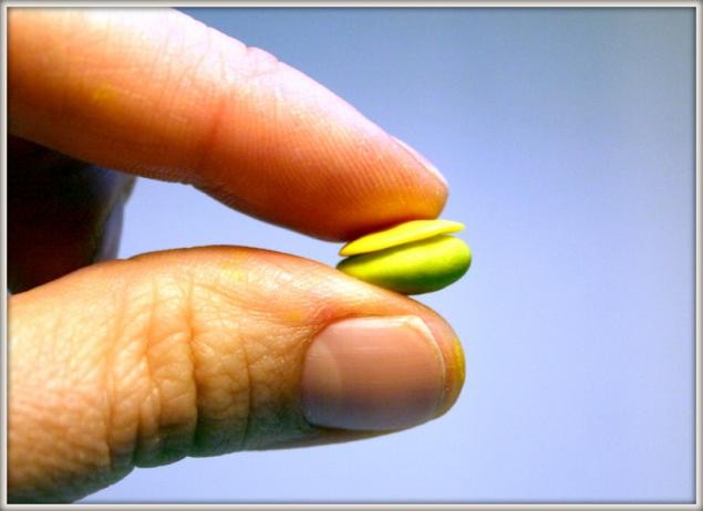 Ромашка из самозастывающей полимерной глины: часть 1