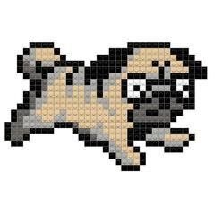 Схемы для вязания мопсов в технике жаккарда