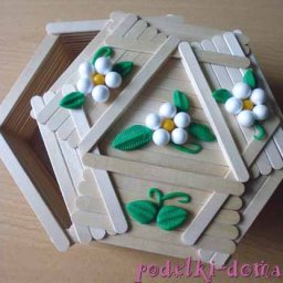 Шкатулка из палочек от мороженного