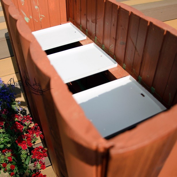 ​Мастерим большие вазоны из досок "блок-хаус": часть 2