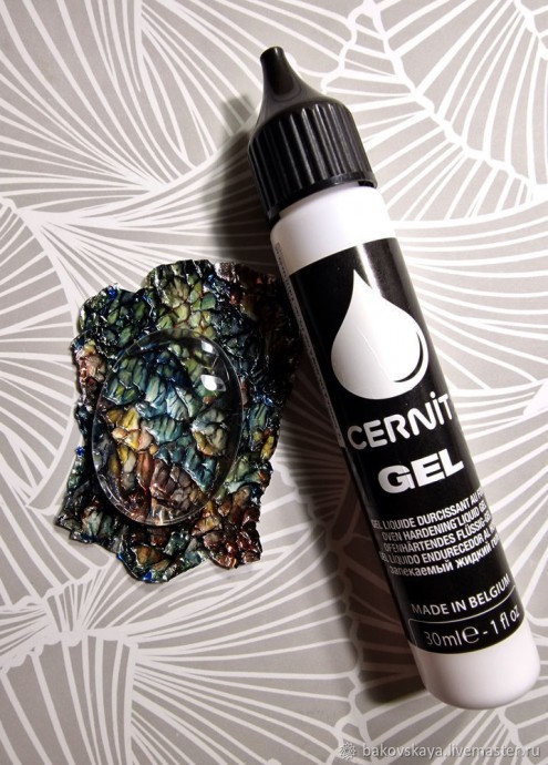 Создание подложки "Вдохновение лабрадоритом" для стеклянного кабошона: часть 2