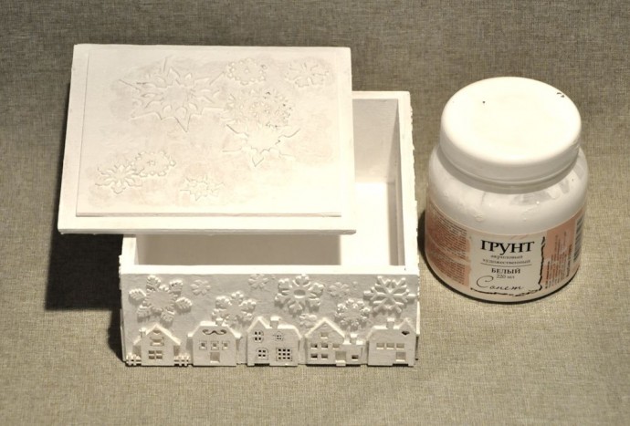 Декорируем деревянный короб для подарка: часть 1 Декорируем деревянный короб для подарка: часть 1