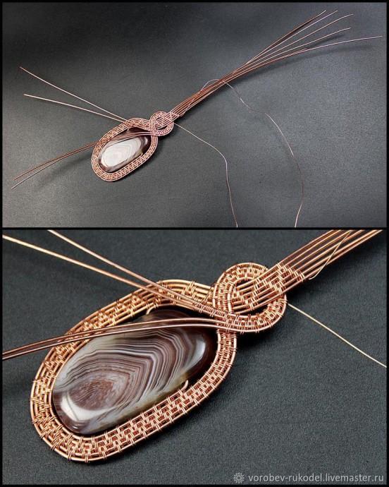 Кулон из медной проволоки Кулон из медной проволоки
