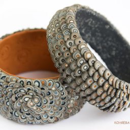 Лепим браслет с чешуей: часть 1