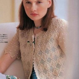 ​Очень красивый вязаный жакет