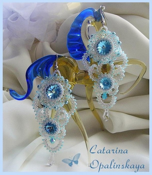 Серьги "Кружева"