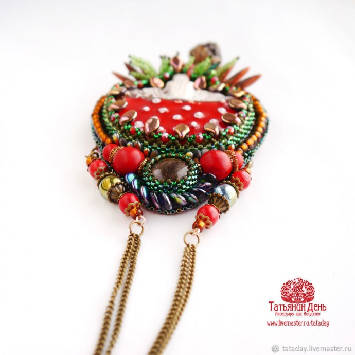 ​Создаем кулон "Мухоморчик": часть 4