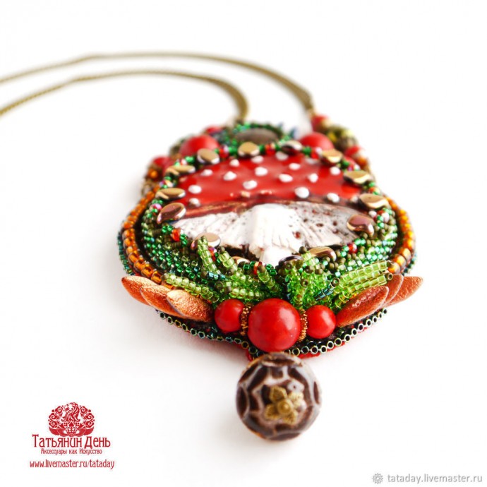 ​Создаем кулон "Мухоморчик": часть 4