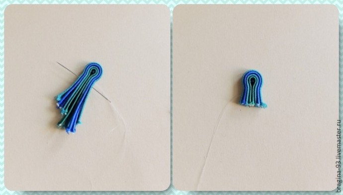 Создаем украшение "Гребень Ундины" с кристаллом Swarovski: часть 2