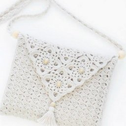 Белая сумочка крючком