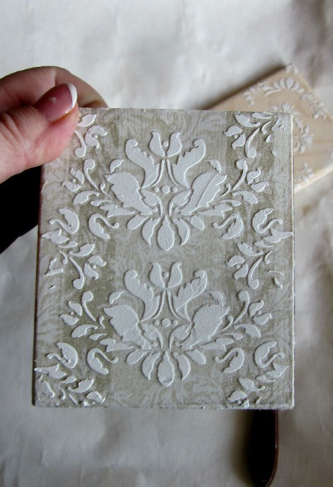 ​Декупаж короба для специй "Путешествие": часть 2