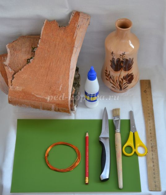 Лилии из бересты