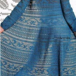 ​Вязаное осенне пальто