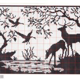 Вышиваем пейзажи в технике монохром