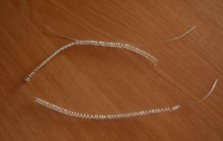 ​Цветок из проволоки и ниток мулине в технике ганутель: часть 1