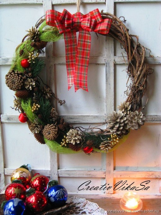 Декорируем новогодний венок: часть 2 Декорируем новогодний венок: часть 2