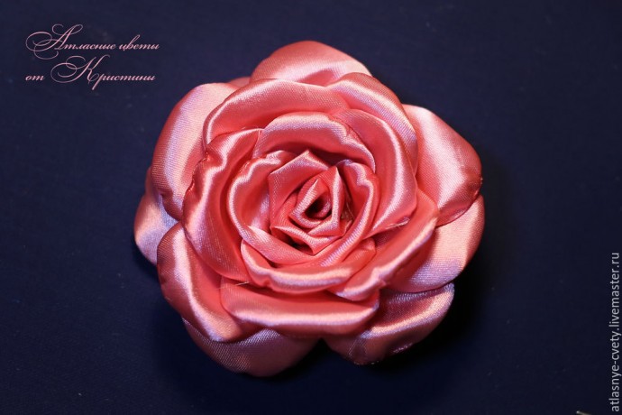 ​Делаем атласную розу: часть 2