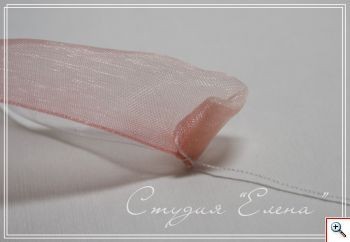 Цветы из ленты органзы