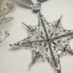 Мастерим снежинку в технике Wire Wrap: часть 2