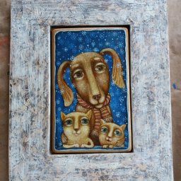 Декорируем раму для левкаса: часть 2