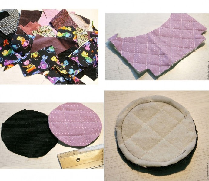 ​Мастерим брошь из остатков ткани