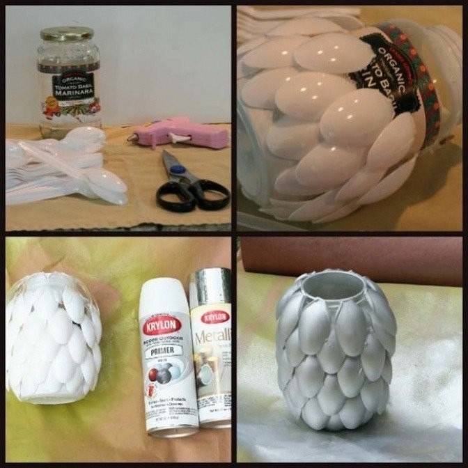 ​Поделки из ложек для дачи