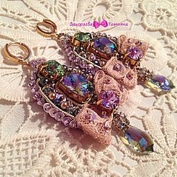 Создаём романтичные серёжки: часть 5