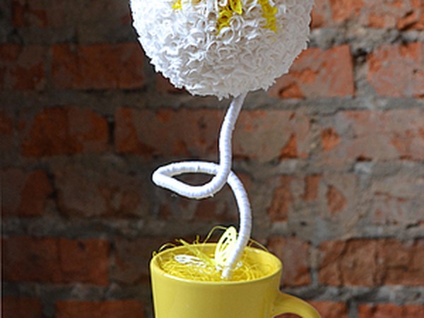 ​Топиарий из гофрированной бумаги