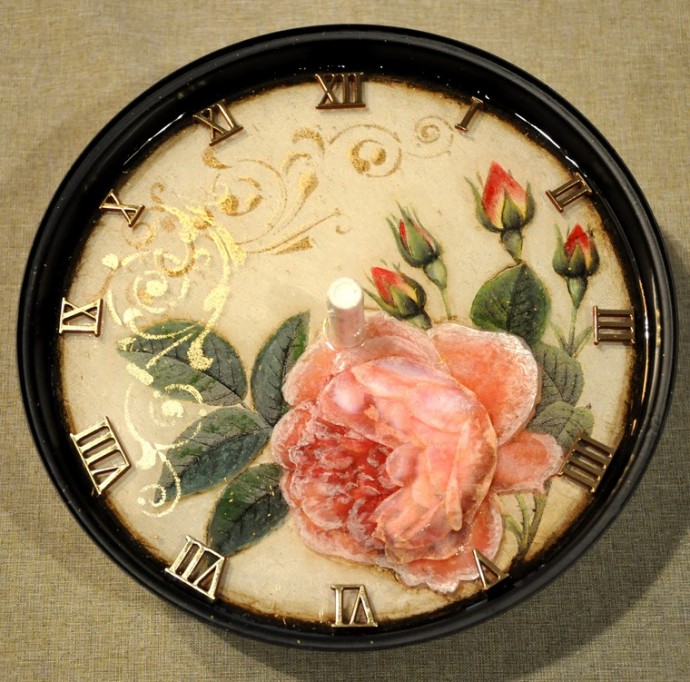 Декорирование часов с необычным стерео-эффектом: часть 5