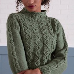 ​Джемпер с аранами